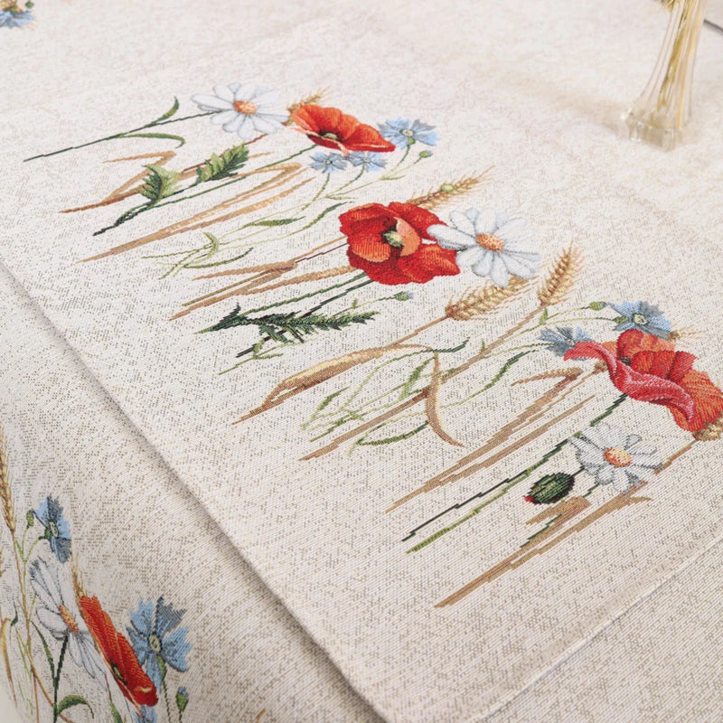 SERVETĖLĖ - GĖLĖS SU RUGIAIS.