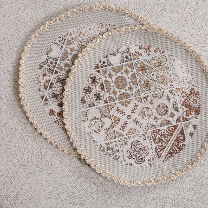 APVALI SERVETĖLĖ - ORNAMENTAI