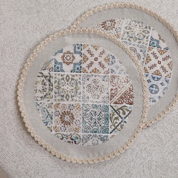 APVALI SERVETĖLĖ - ORNAMENTAI