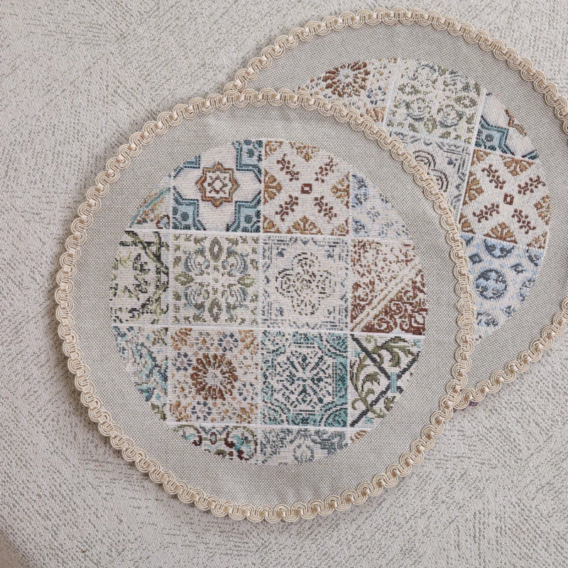 APVALI SERVETĖLĖ - ORNAMENTAI