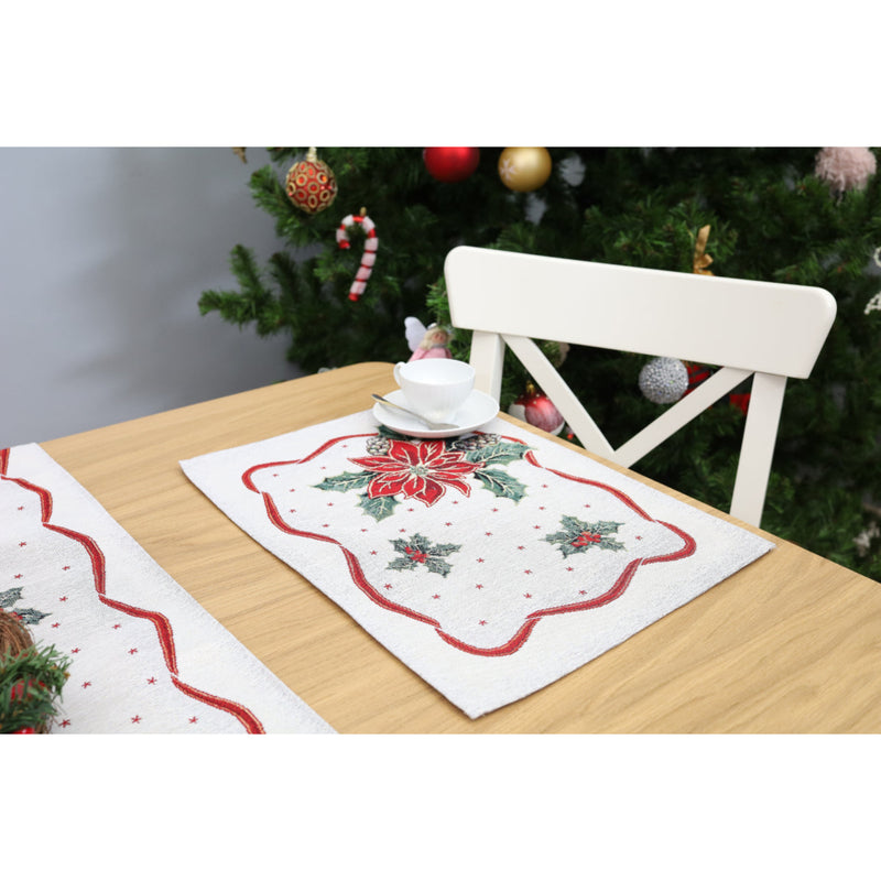 SERVETĖLĖĖ - SU PUANSETIJOS MOTYVU