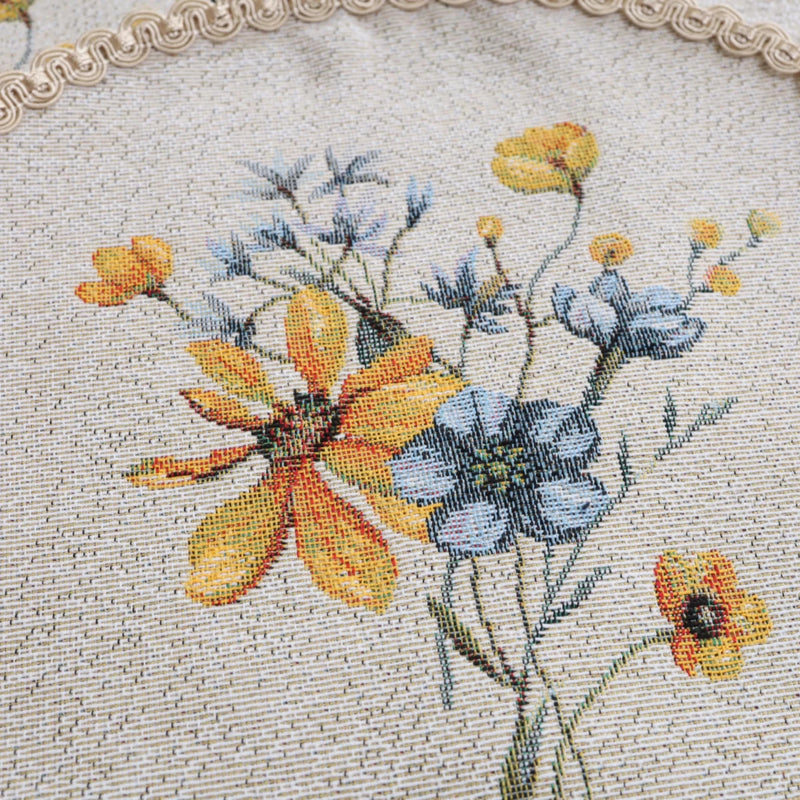 APVALI SERVETĖLĖ - GĖLĖS