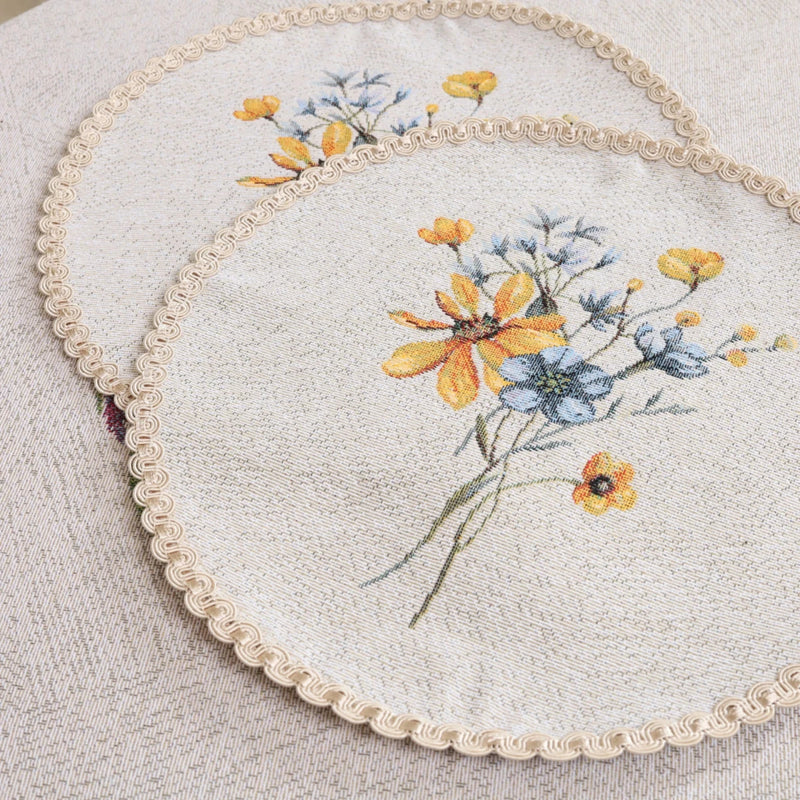 APVALI SERVETĖLĖ - GĖLĖS