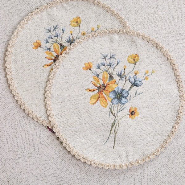 APVALI SERVETĖLĖ - GĖLĖS