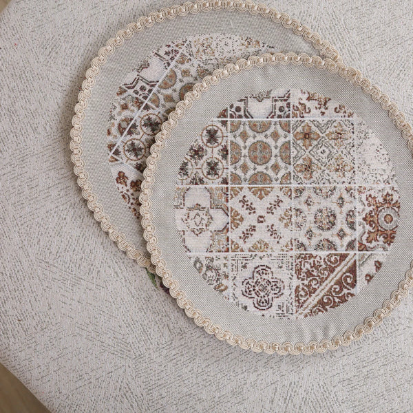 APVALI SERVETĖLĖ - ORNAMENTAI