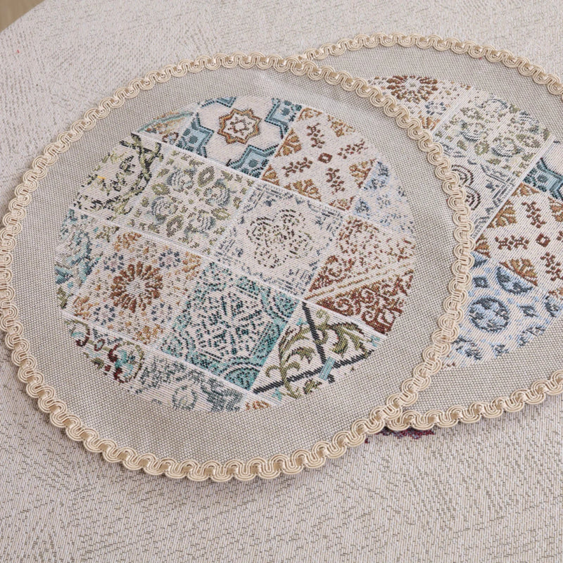 APVALI SERVETĖLĖ - ORNAMENTAI