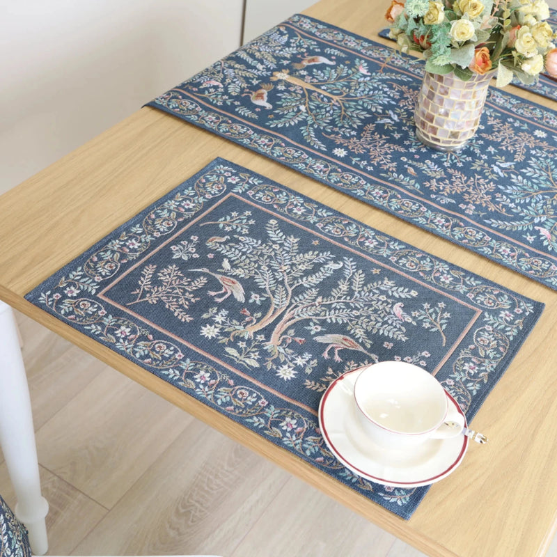 SERVETĖLĖ - PAUKŠČIAI (MĖLYNA)