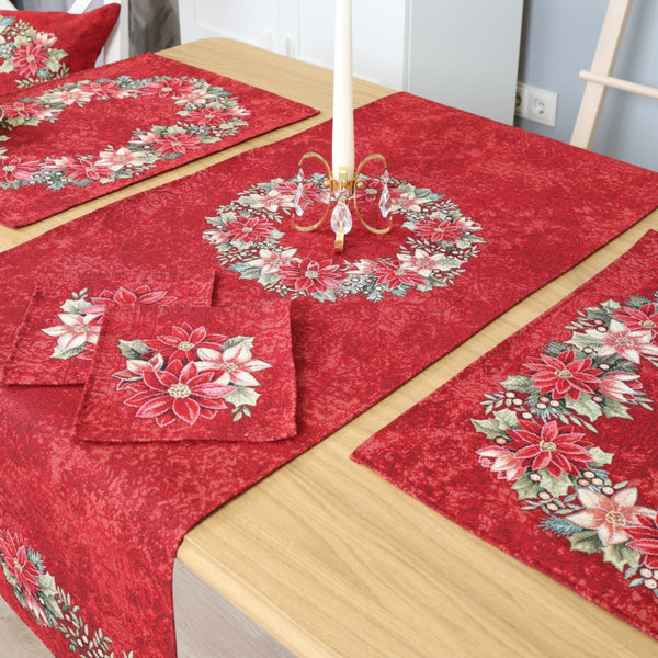 SERVETĖLĖ - GĖLIŲ VAINIKAS (RAUDONA)