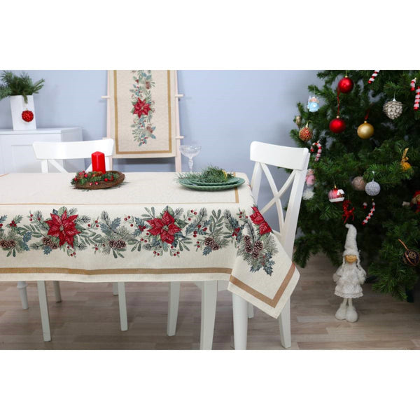 STALTIESĖ - PUANSETIJOS SU KONKORĖŽIAIS.