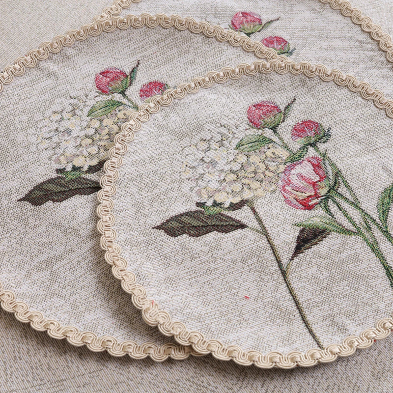 APVALI SERVETĖLĖ - GĖLĖS