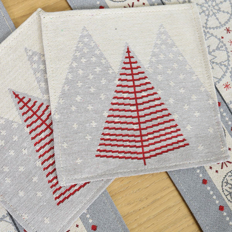 SERVETĖLES - RAUDONOS EGLUTĖS