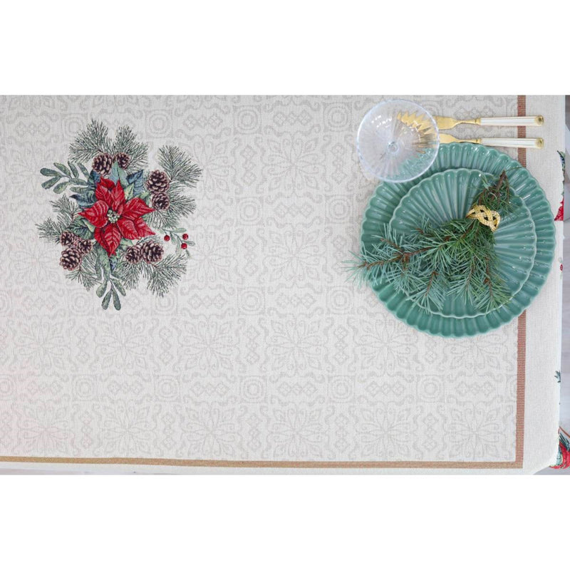 STALTIESĖ - PUANSETIJOS SU KONKORĖŽIAIS.