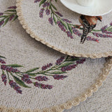 APVALI SERVETĖLĖ - LEVANDŲ VAINIKAS SU PAUKŠČIU