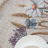 APVALI SERVETĖLĖ - GĖLĖS SU RUGIAIS.