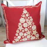 DVIPUSIS GOBELENO PAGALVĖS UŽVALKALAS AUKSINĖ EGLUTĖ