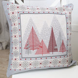 DVIPUSIS GOBELENO PAGALVĖS UŽVALKALAS RAUDONOS EGLUTĖS