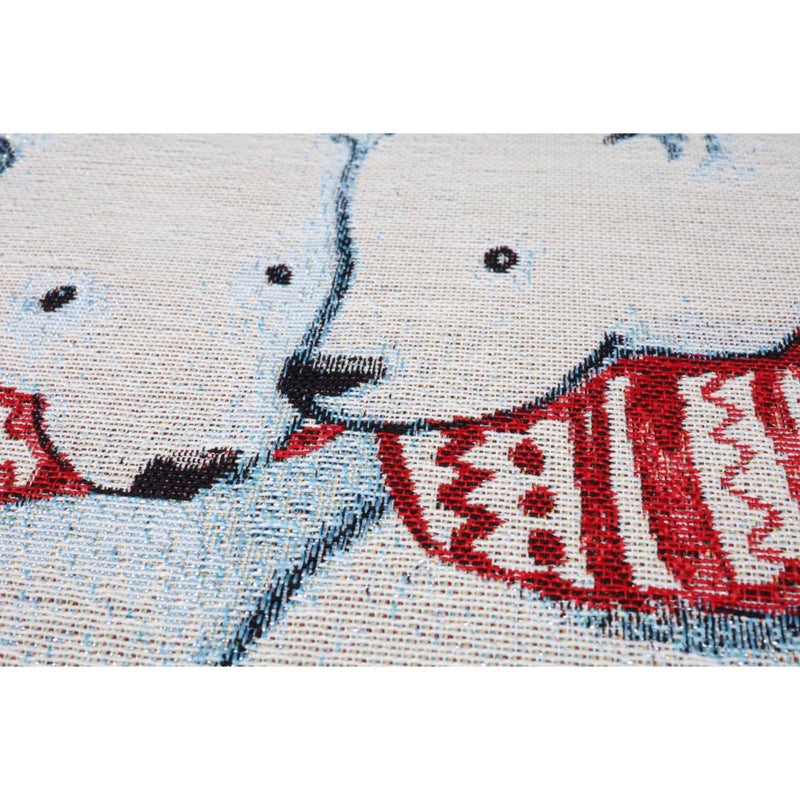 DVIPUSIS GOBELENO PAGALVĖS UŽVALKAS SU BALTOM MEŠKOM