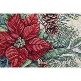 GOBELENO PAGALVĖS UŽVALKALAS SU ŽIEMOS GĖLE IR KONKORĖŽIAIS