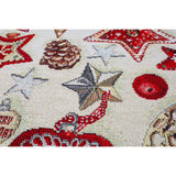 DVIPUSIS GOBELENO PAGALVĖS UŽVALKALAS SU KALĖDINĖM DEKORACIJOM