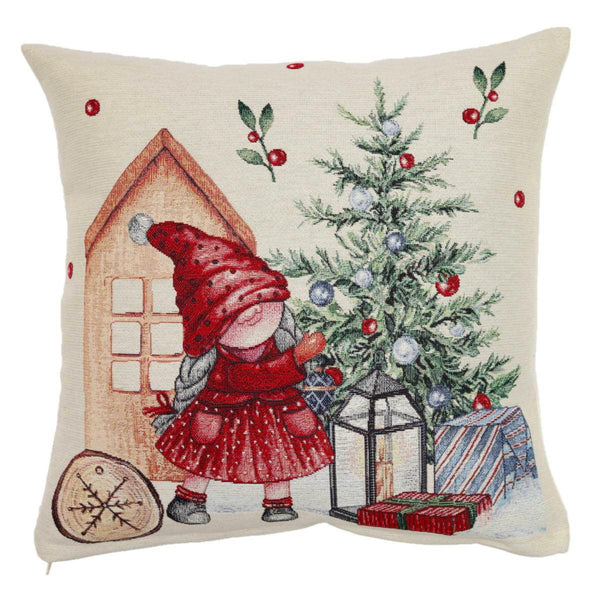 GOBELENO PAGALVĖS UŽVALKALAS SU MERGAITE