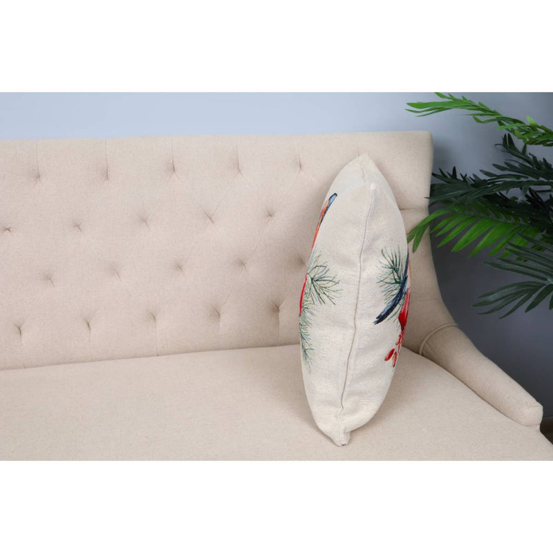 DVIPUSIS GOBELENO PAGALVĖS UŽVALKALAS SU PAUKŠČIU