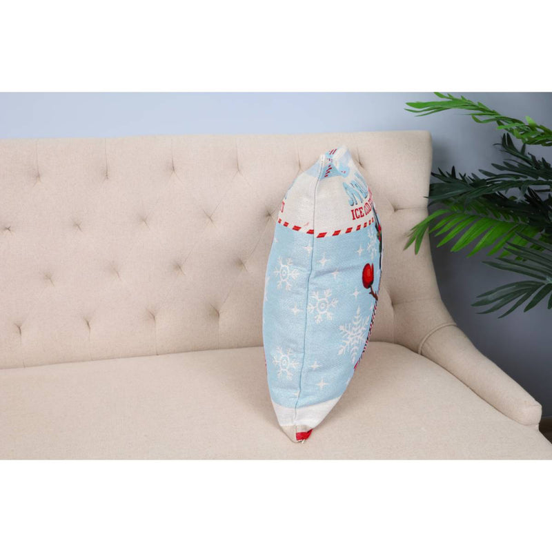 DVIPUSIS GOBELENO PAGALVĖS UŽVALKALAS SU SNIEGO SENIU