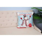 DVIPUSIS GOBELENO PAGALVĖS UŽVALKALAS SU SNIEGO SENIU