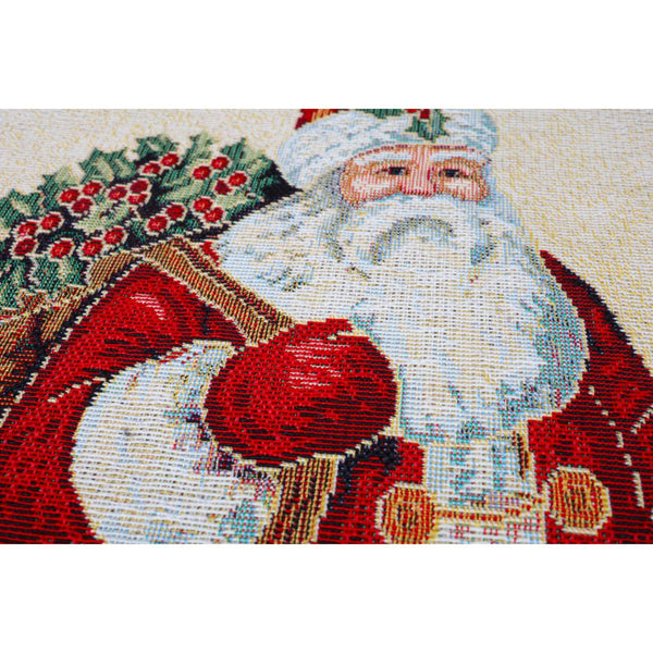 DVIPUSIS GOBELENO PAGALVĖS UŽVALKALAS SU KALĖDU SENELIU