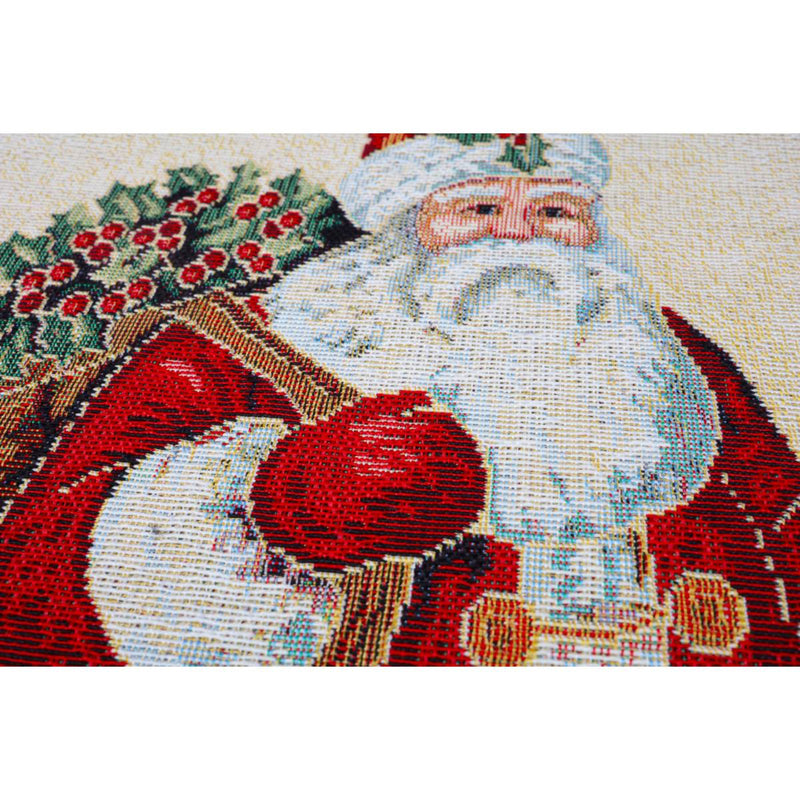 DVIPUSIS GOBELENO PAGALVĖS UŽVALKALAS SU KALĖDU SENELIU