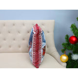 DVIPUSIS GOBELENO PAGALVĖS UŽVALKALAS SU KALĖDŲ SENELIU IR ROGĖMIS