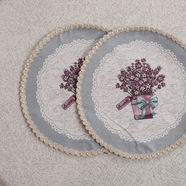 APVALIS SERVETĖLĖ - GĖLIŲ PUOKŠTĖ