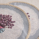 APVALIS SERVETĖLĖ - GĖLIŲ PUOKŠTĖ