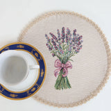 APVALI SERVETĖLĖ - LEVANDŲ PUOKŠTĖ