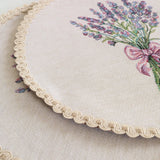 APVALI SERVETĖLĖ - LEVANDŲ PUOKŠTĖ