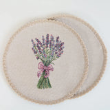 APVALI SERVETĖLĖ - LEVANDŲ PUOKŠTĖ