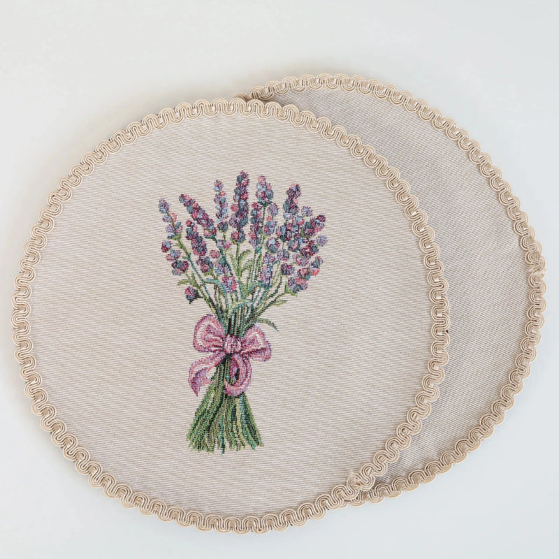 APVALI SERVETĖLĖ - LEVANDŲ PUOKŠTĖ