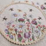 APVALI SERVETĖLĖ - GĖLĖS SU BITUTĖM