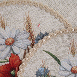 APVALI SERVETĖLĖ - GĖLĖS SU RUGIAIS