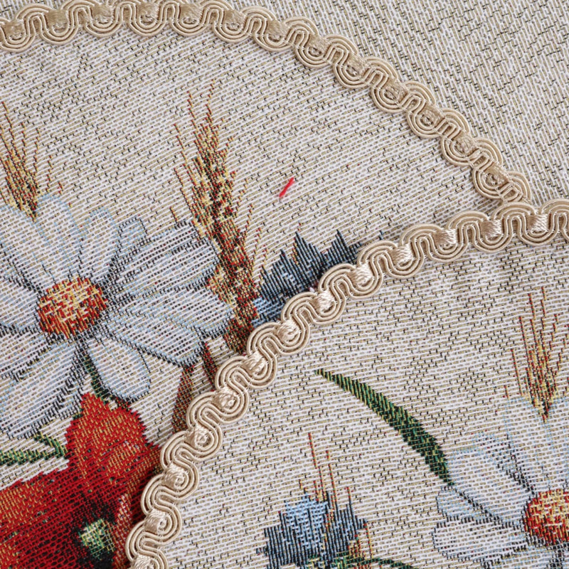 APVALI SERVETĖLĖ - GĖLĖS SU RUGIAIS