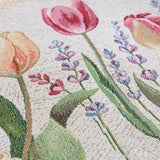 APVALI SERVETĖLĖ - TULPĖS