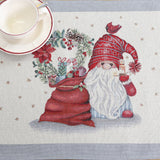 SERVETĖLĖ - KALĖDŲ SENELIS SU DOVANŲ MAIŠU