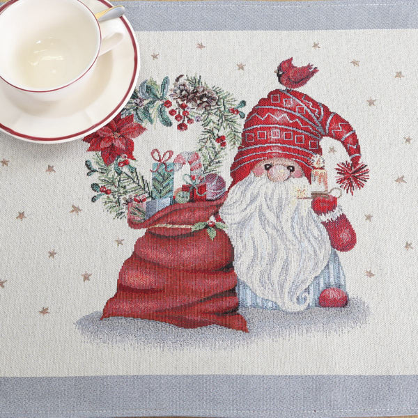 SERVETĖLĖ - KALĖDŲ SENELIS SU DOVANŲ MAIŠU