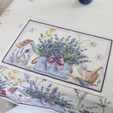 SERVETĖLĖ - GĖLIŲ PUOKŠTĖ