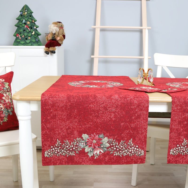 STALO TAKELIS - GĖLIŲ VAINIKAS (RAUDONAS)